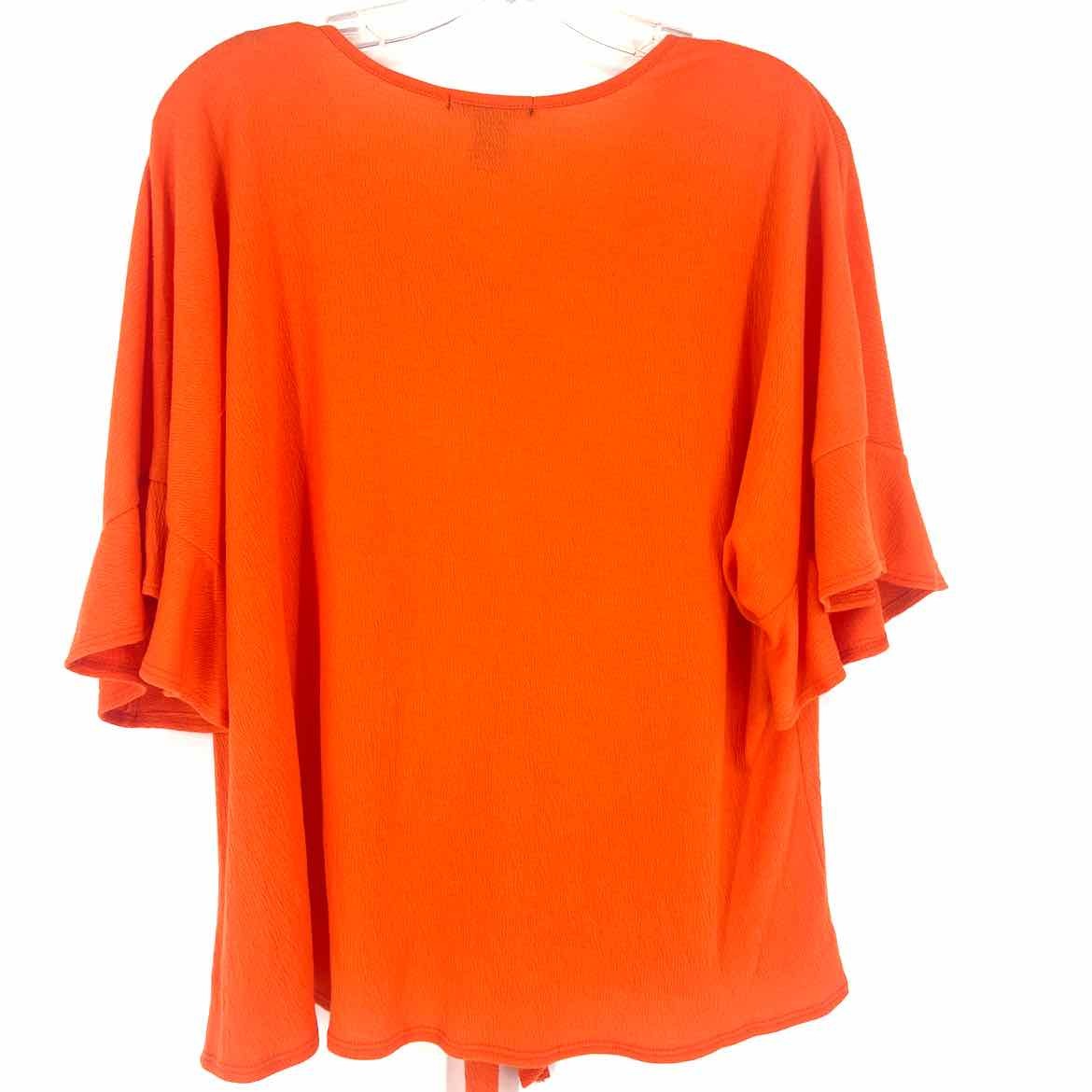Size 1X Orange Plus Top