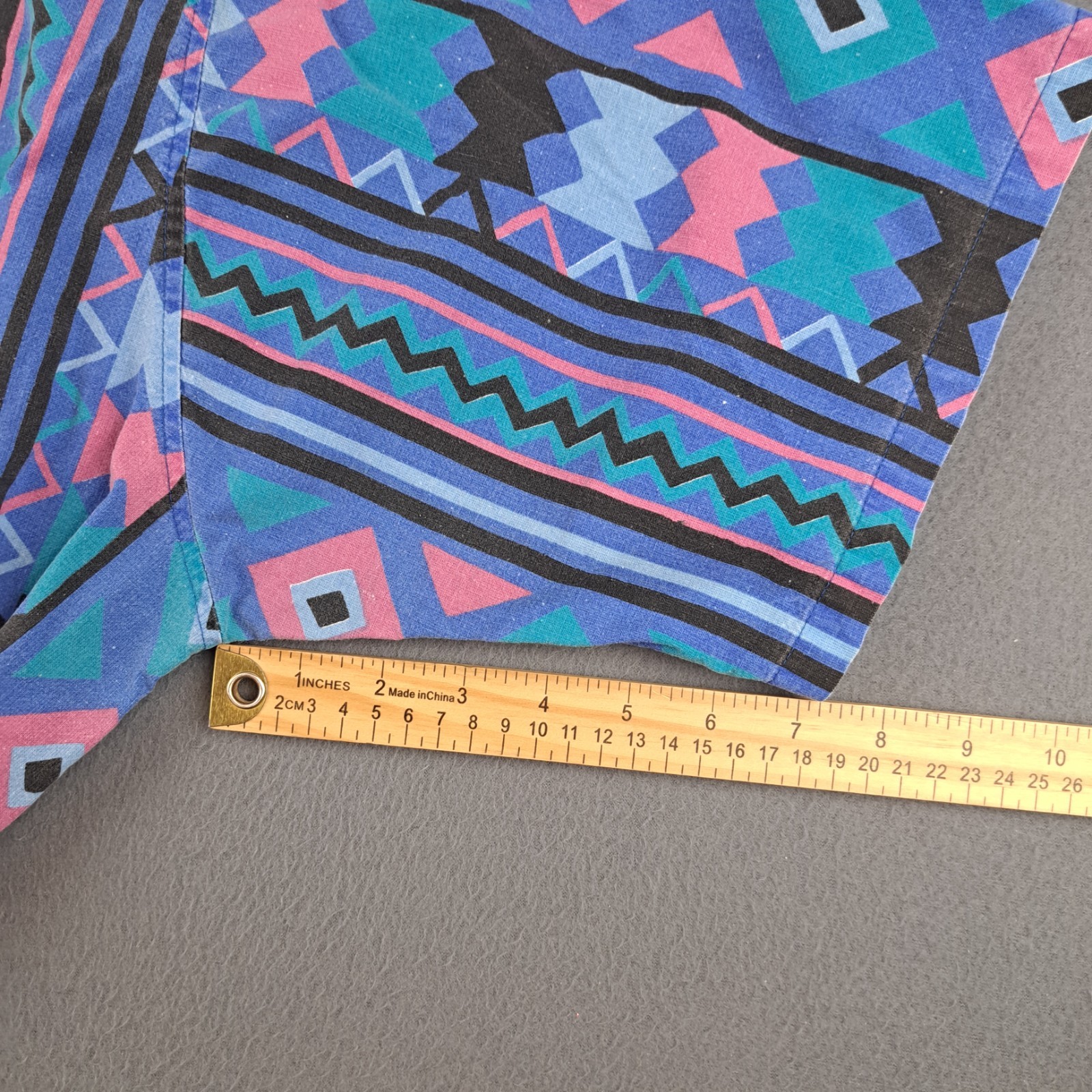 Vintage Plainsman Aztec Print Shirt Men’s 4XL Southwestern Western Button Up