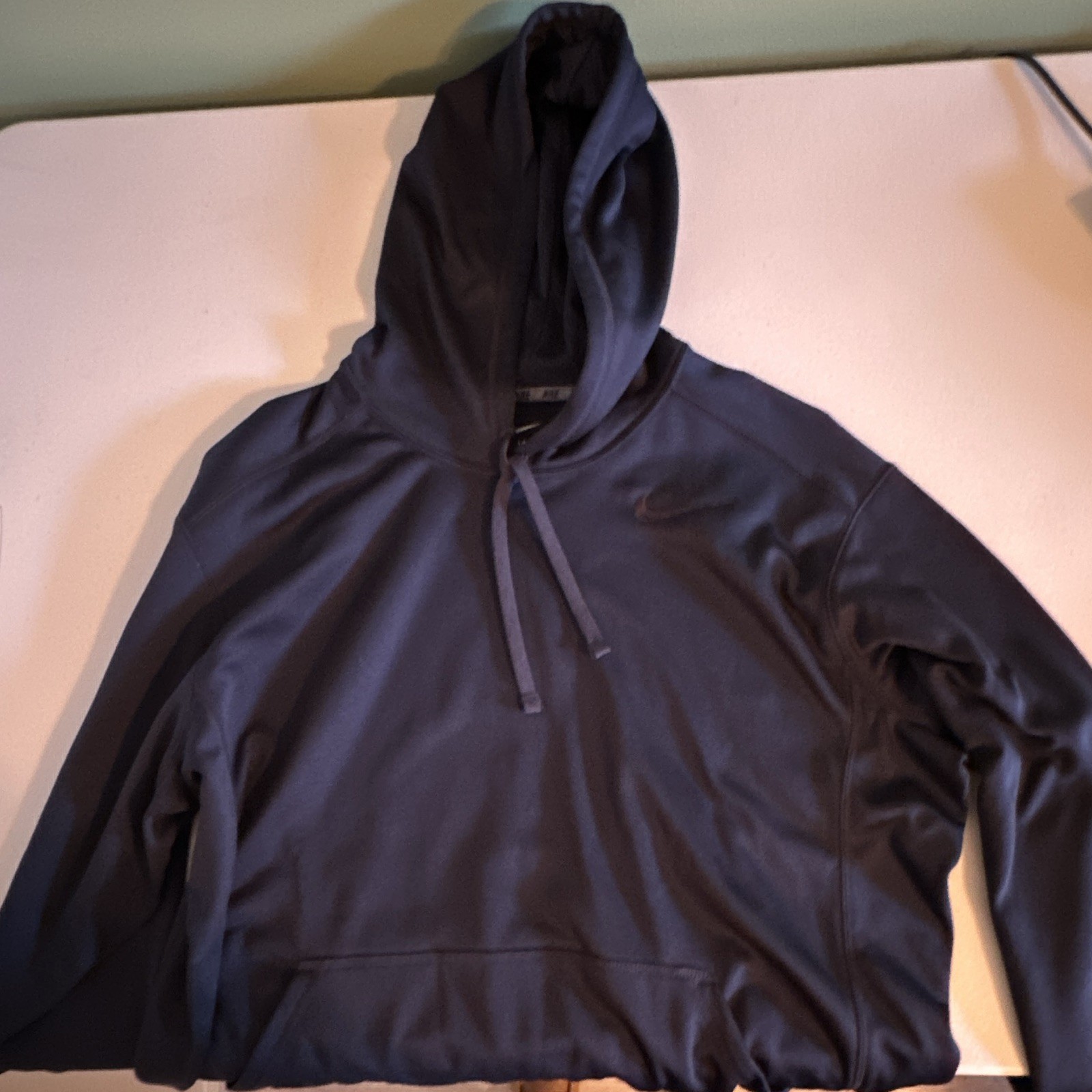 Nike Therma-Fit Men’s Hoodie Soft Dark Blue Sweatshirt Workout Running Comfy