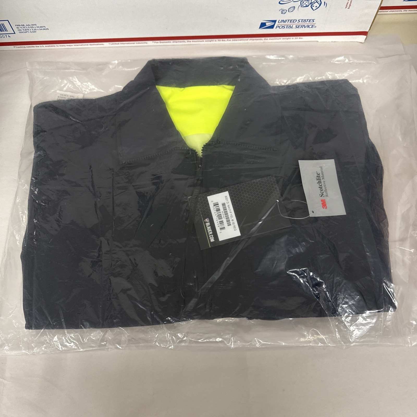 Blauer Tactical Jacket Neon Zip Reversible Windbreaker 6001 Size M 30 Reg