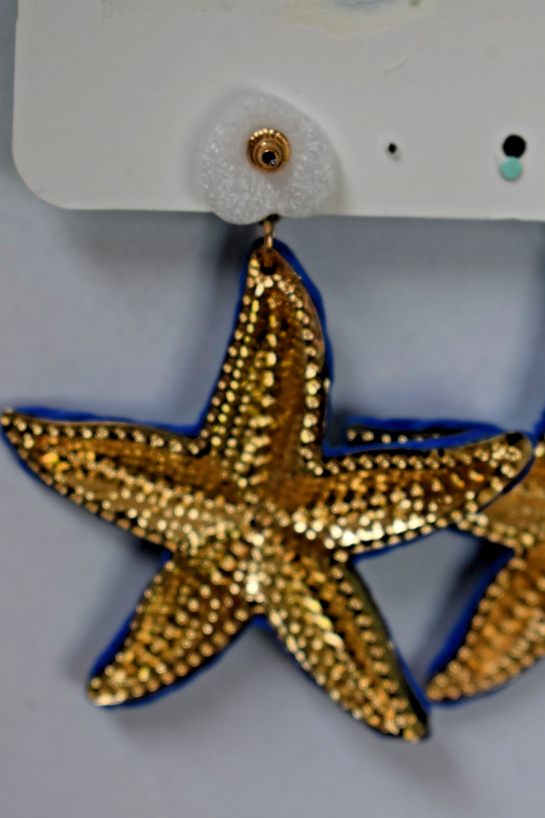 ANTICA SARTORIA 2026 BLUE & WHITE STARFISH EARRINGS & NECKLACE SET NWT