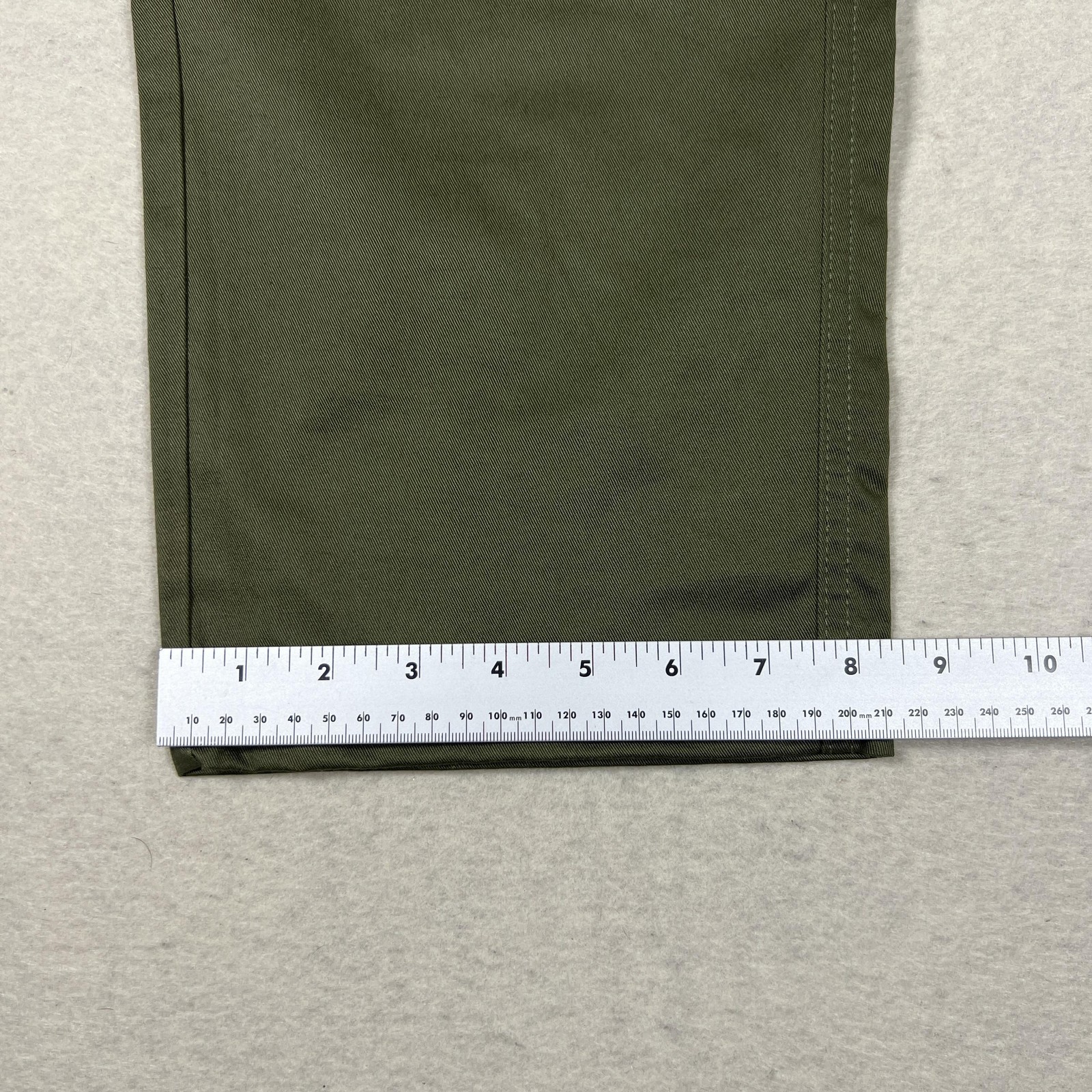 Empyre Cargo Pants Mens 34 Green Relax Fit Workwear Double Knee Pockets Utility