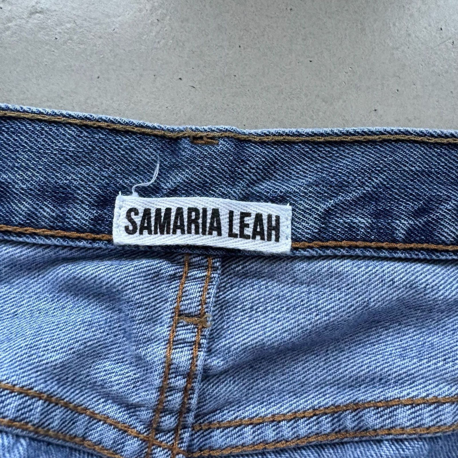 Samaria Leah Upcycled Levi’s 501 Button-Fly Straight Leg Jeans