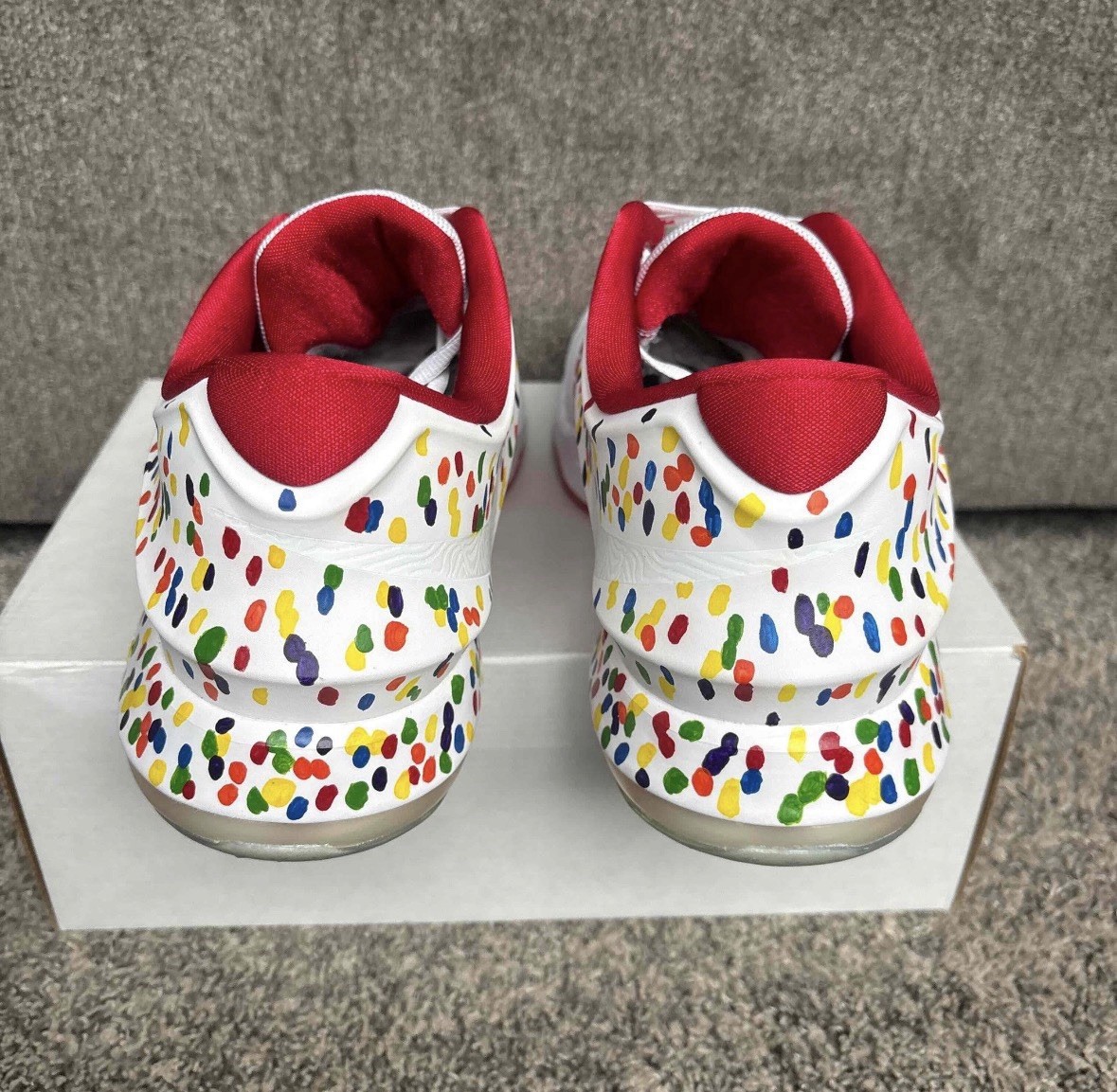 NIKE KD 7 NIKE ID CONFETTI CUSTOM SIZE 13.5 MENS