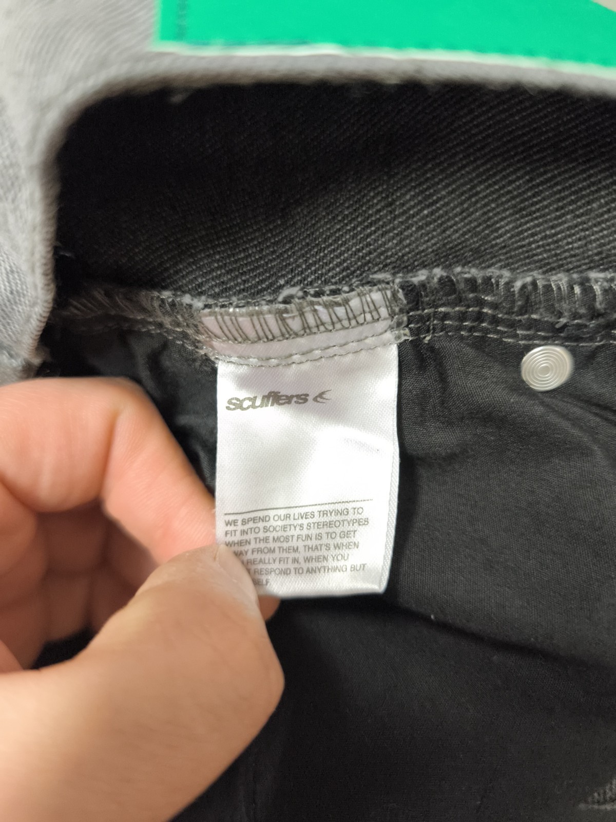 Scuffers Jumbo Pants Washed Grey Baggy Denim Jeans W32 – BNWT