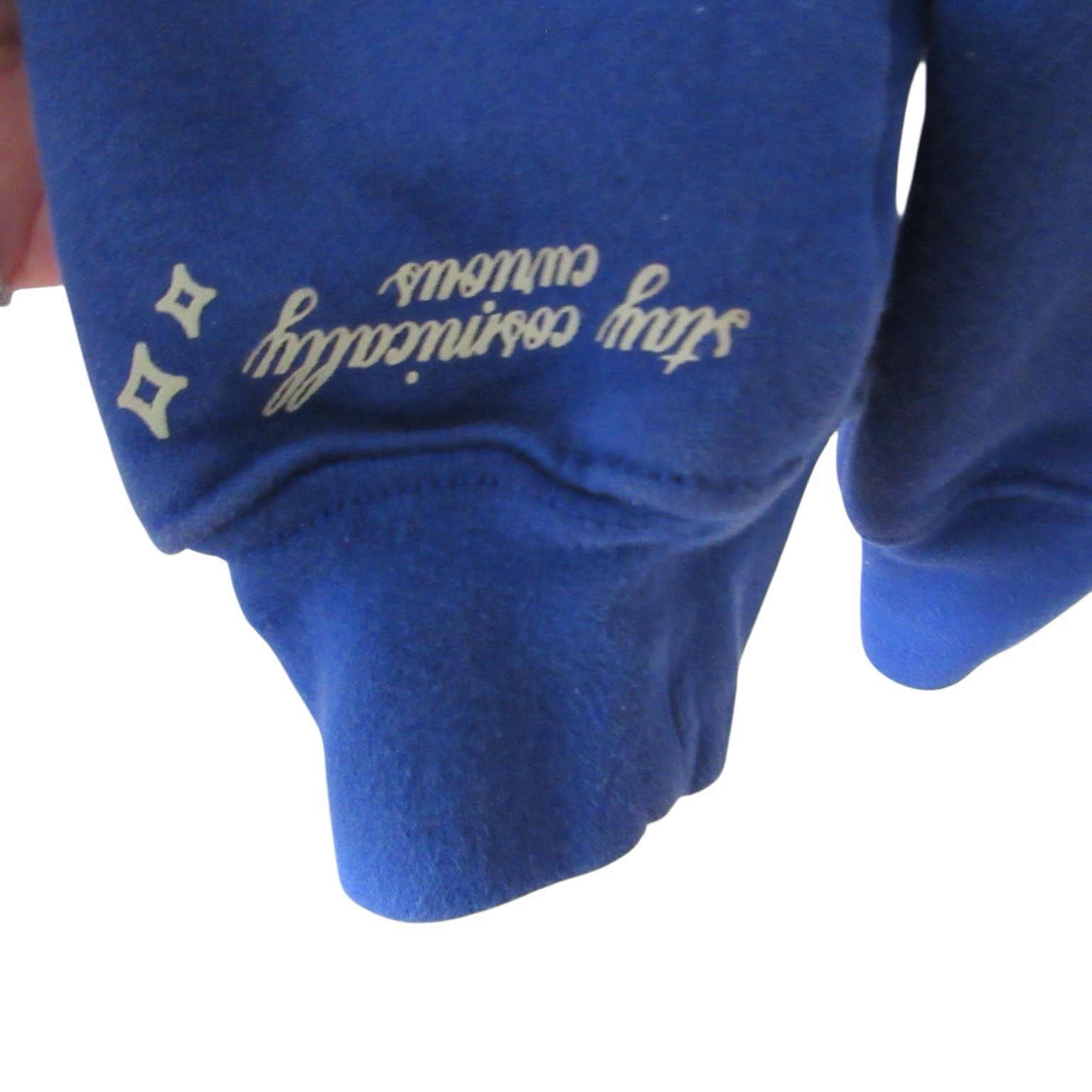 The Mayfair Group x Sanctuary Blue Sweatshirt M/L Universe Stars Crewneck Lounge