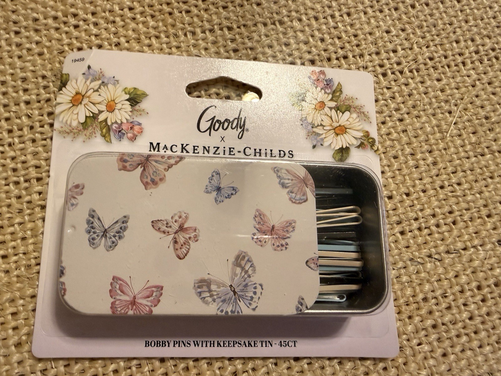 MacKenzie Childs x Goody 🦋 Butterfly Hill Keepsake Matchbox Tin Bobby Pins
