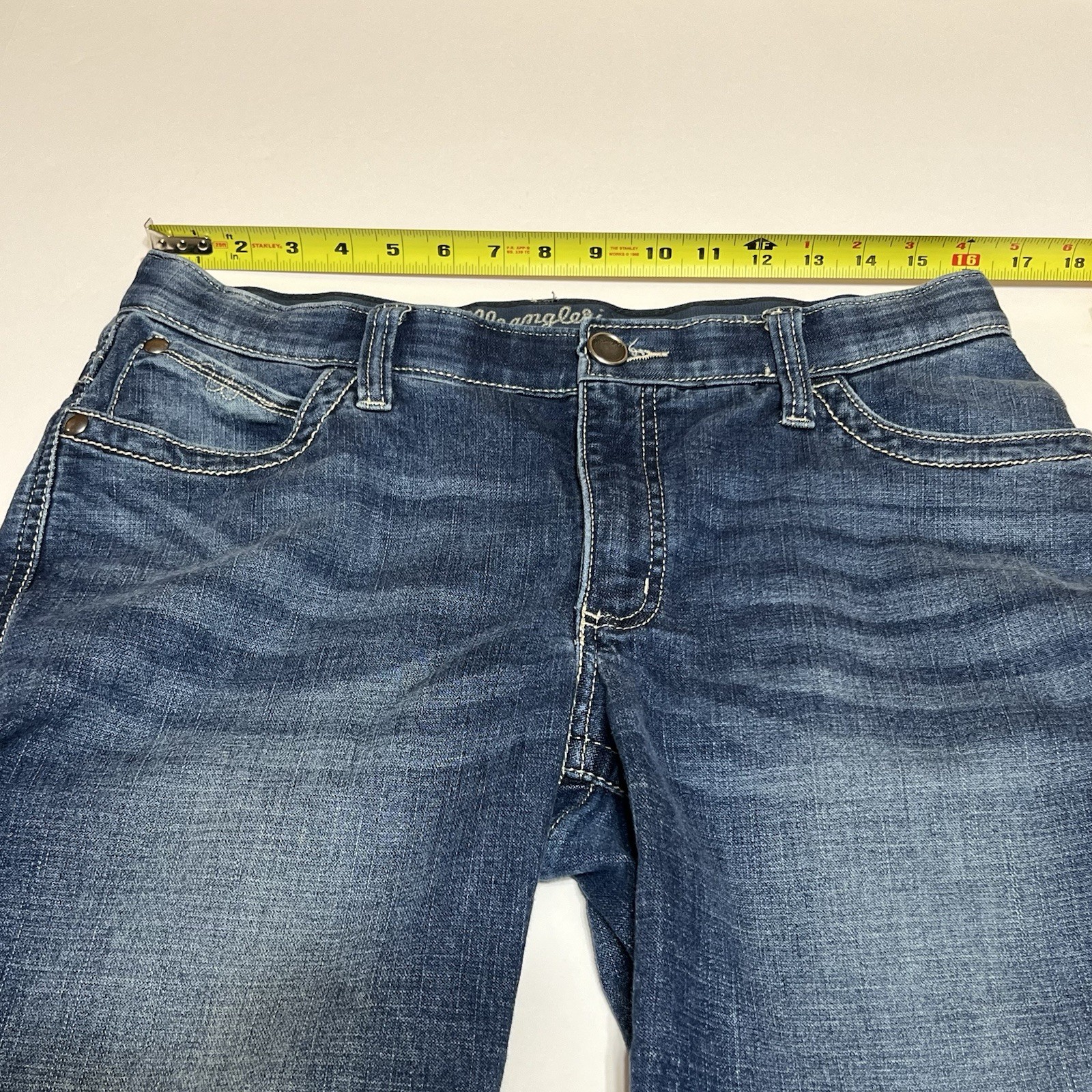 Wrangler Willow Ultimate Riding Jeans Boot Cut Women 13×34 (32×33) Stretch Blue