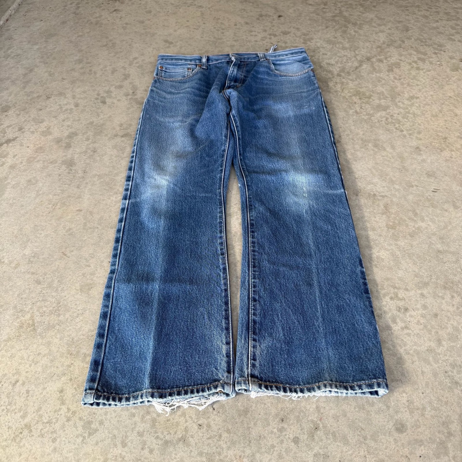 Levi’s 517 Vintage Blue Wash Bootcut Denim Jeans