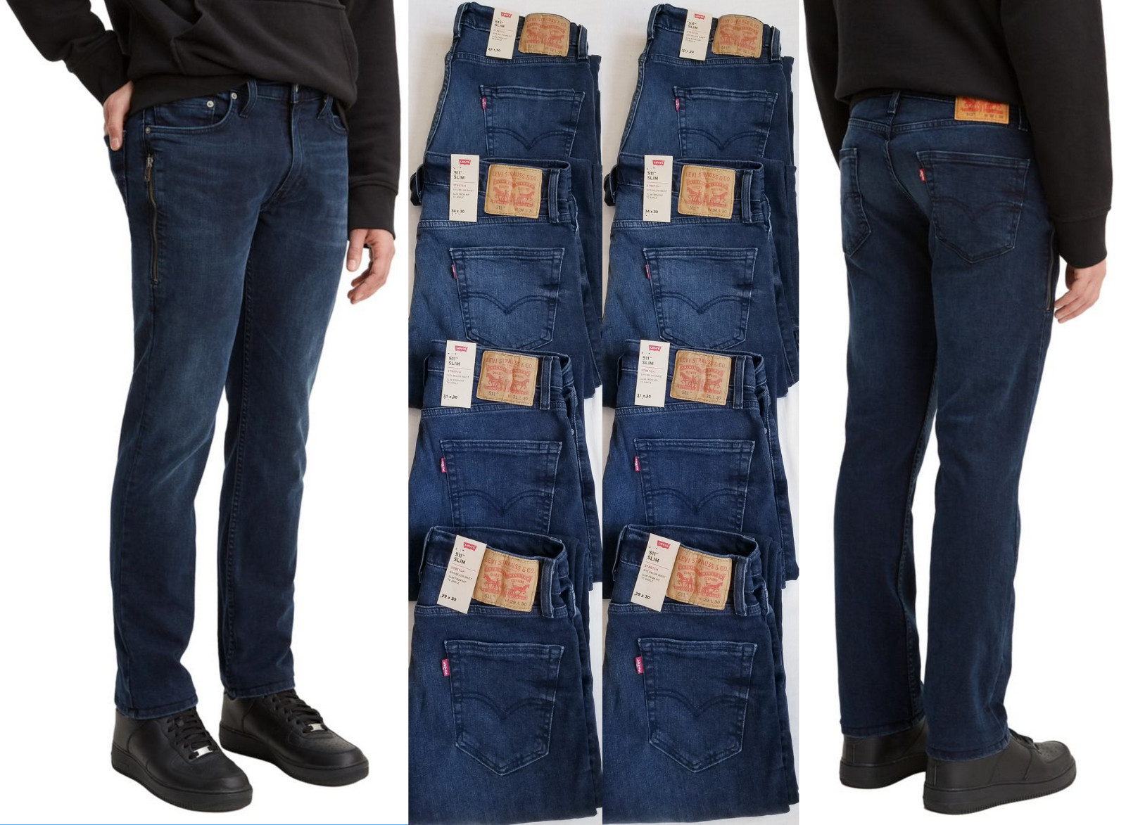 Levis 511 Mens Slim Fit Advanced Stretch Jeans 29,30,31,32,33,34,36,38, #3980