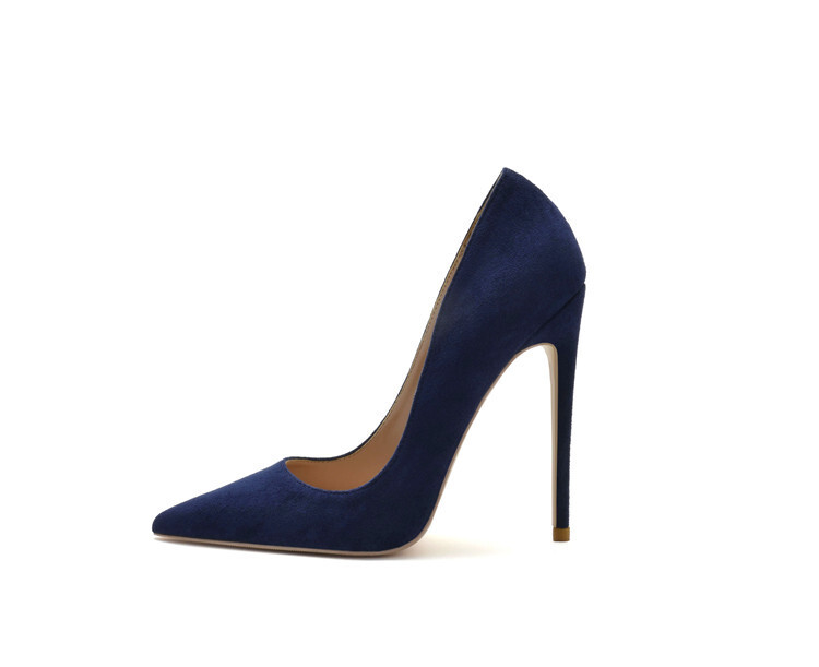 12cm Womens Sexy Suede High Stilettos Heels Night Party Slip On Pumps US4-US12