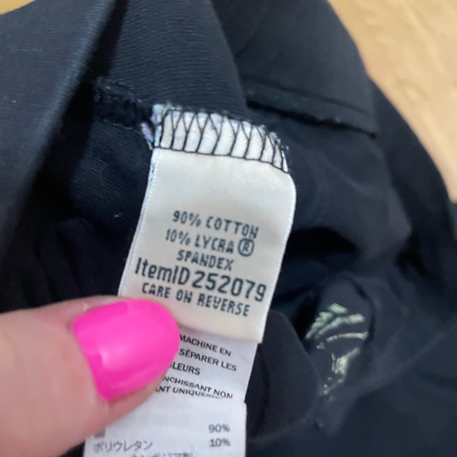 LL Bean Perfect Fit Pants Women’s Medium Regular Black Cotton Lycra Straight Leg