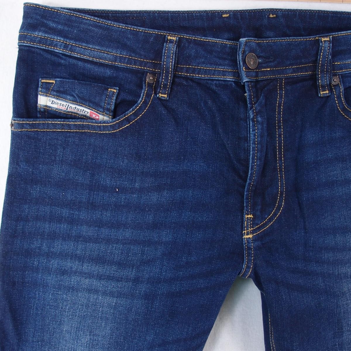 Mens Diesel THOMMER-R RB065 Stretch Slim Skinny Blue Jeans W34 L32
