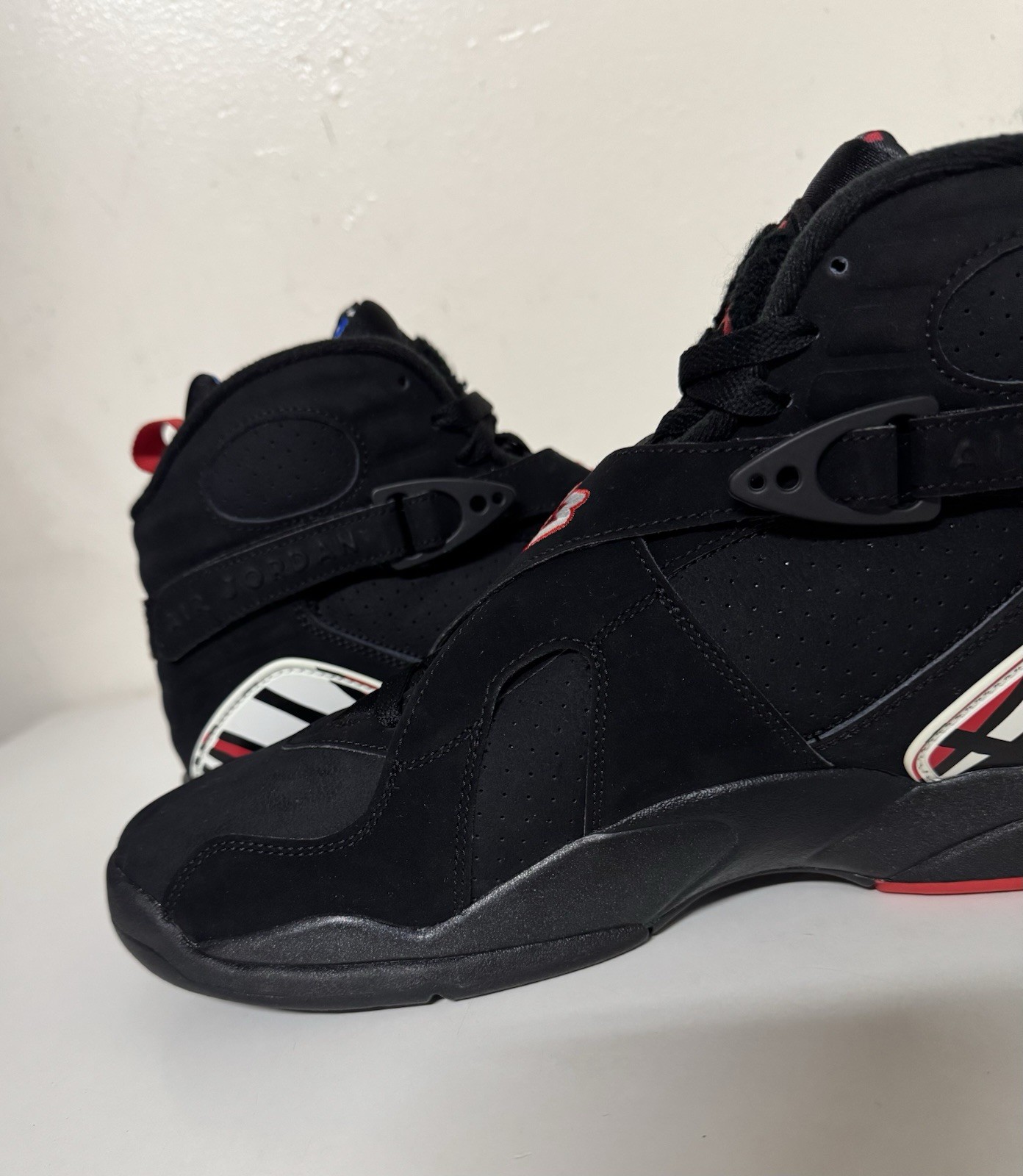 Nike Air Jordan 8 Retro Playoffs 2023 Mens Sz 12 Black True Red White 305381-062