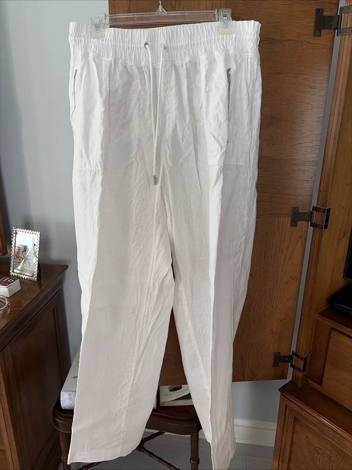 Athleta Cabo 100% Linen Wide Leg Pant 20w