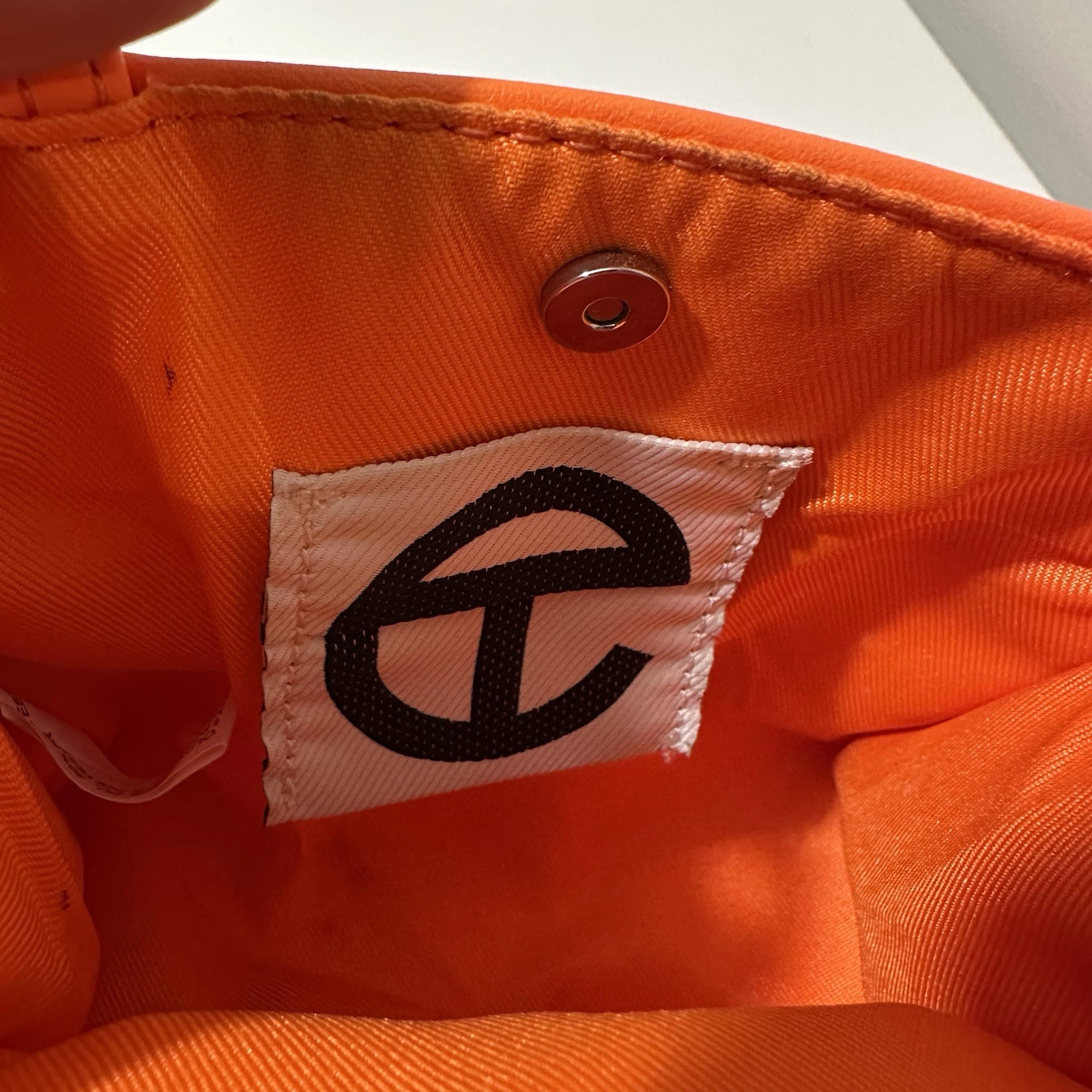 Telfar Small Crossbody Shopping Bag Orange