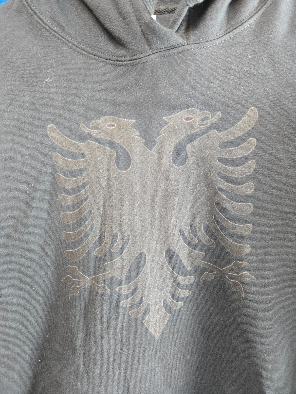 Albanian Eagle Crest Double Eagle Design – Albania Crest Hoodie M Medium