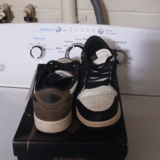 Jordan Air Jordan 1 Retro Low OG GS Colorblock Black White Brown 6.5Y