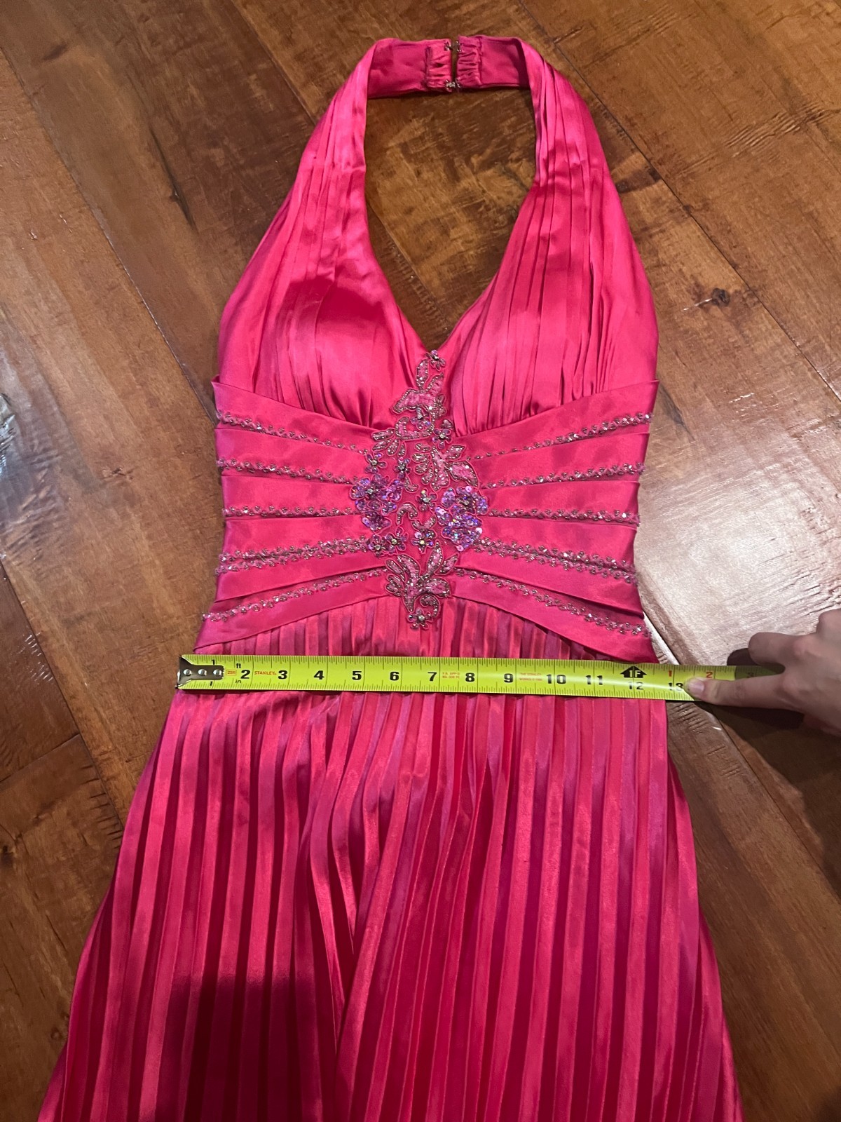 Hot pink sequin detailed y2k homecoming dress size xxs- xs