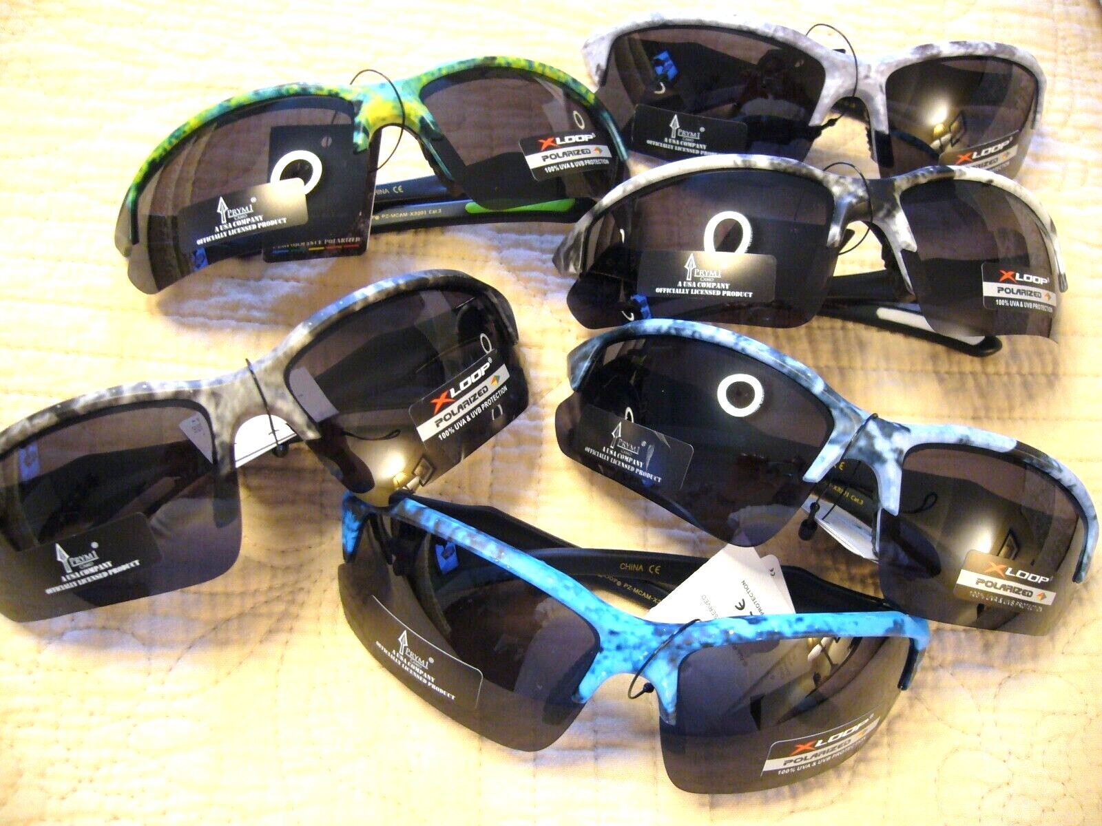 Polarized Sunglasses New Camouflage 1/2 Rim Frame Sunglasses USA Company PZ-3201