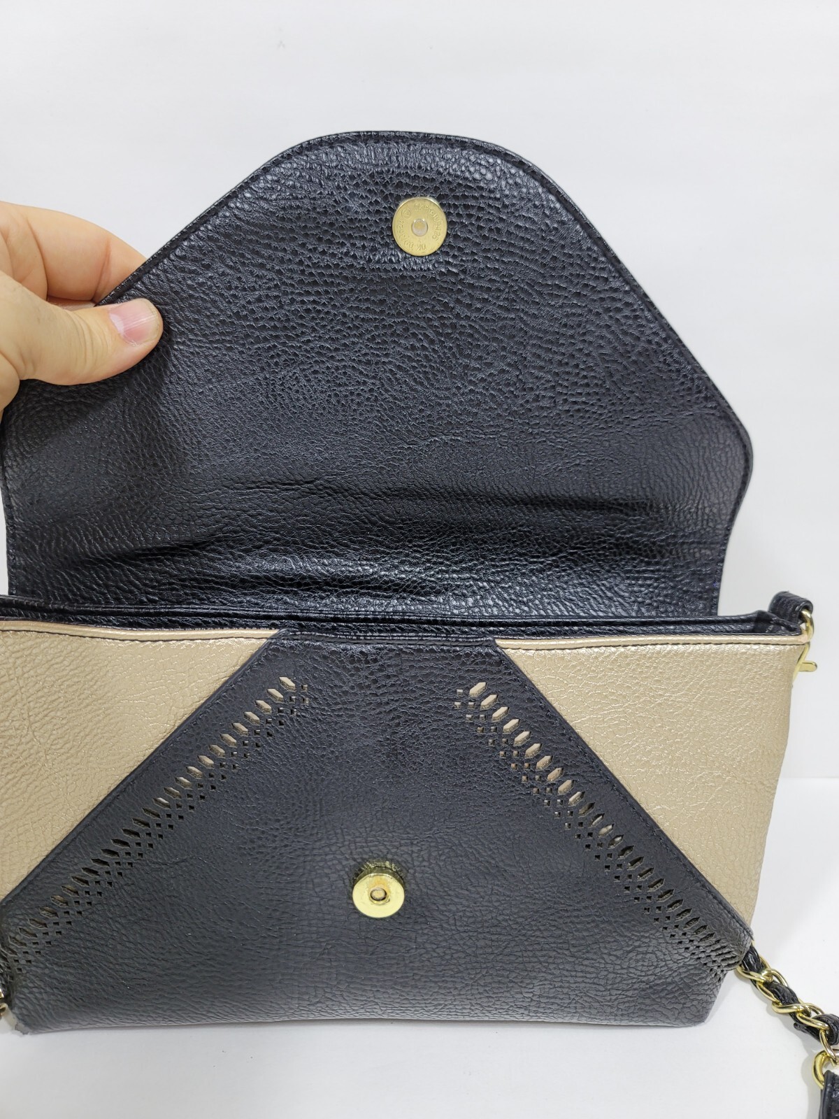 Jessica Simpson Black Crossbody Bag Purse JS6942 100% Polyurethane