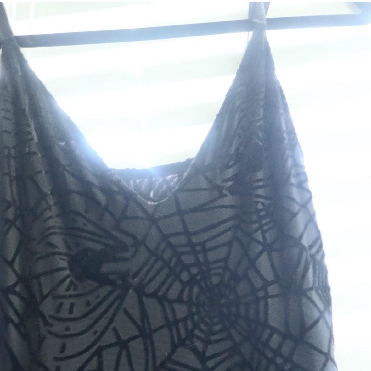 Black Milk Corpse Bride BURNED VELVET SPIDER THREADS HANDKERCHIEF DRESS Sz S