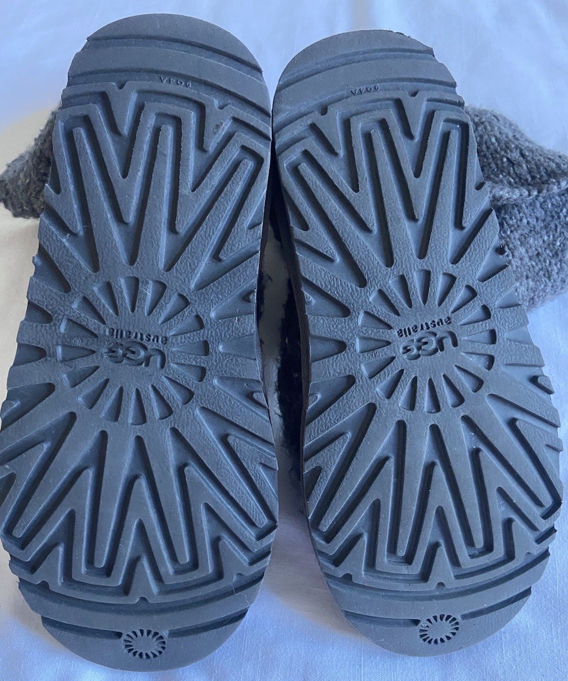 UGG Cardy Gray Knit Sweater Boots – Women’s Size 5 – Style 3066