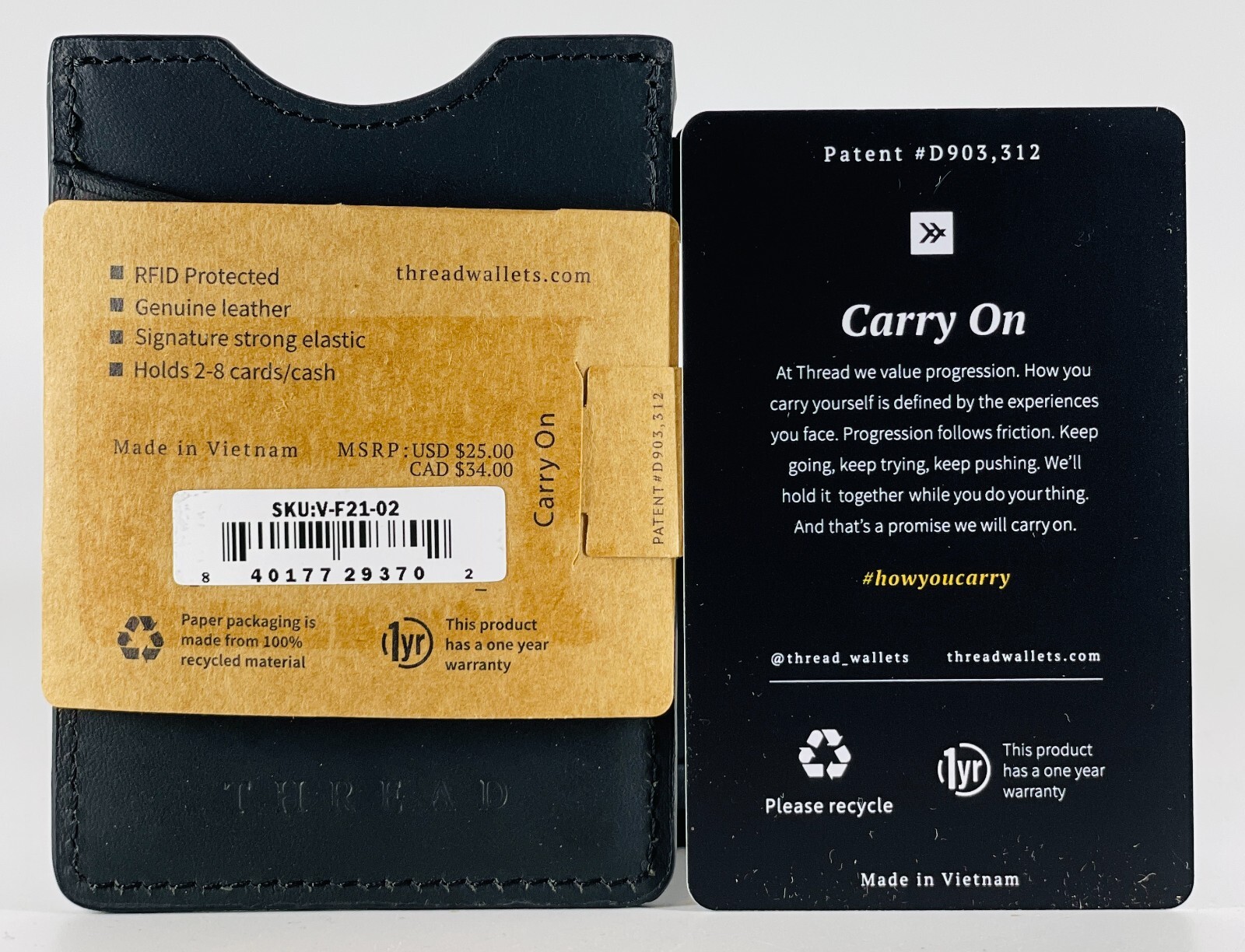 Thread Vertical Ultra Slim Card Holder Wallet – Sanders
