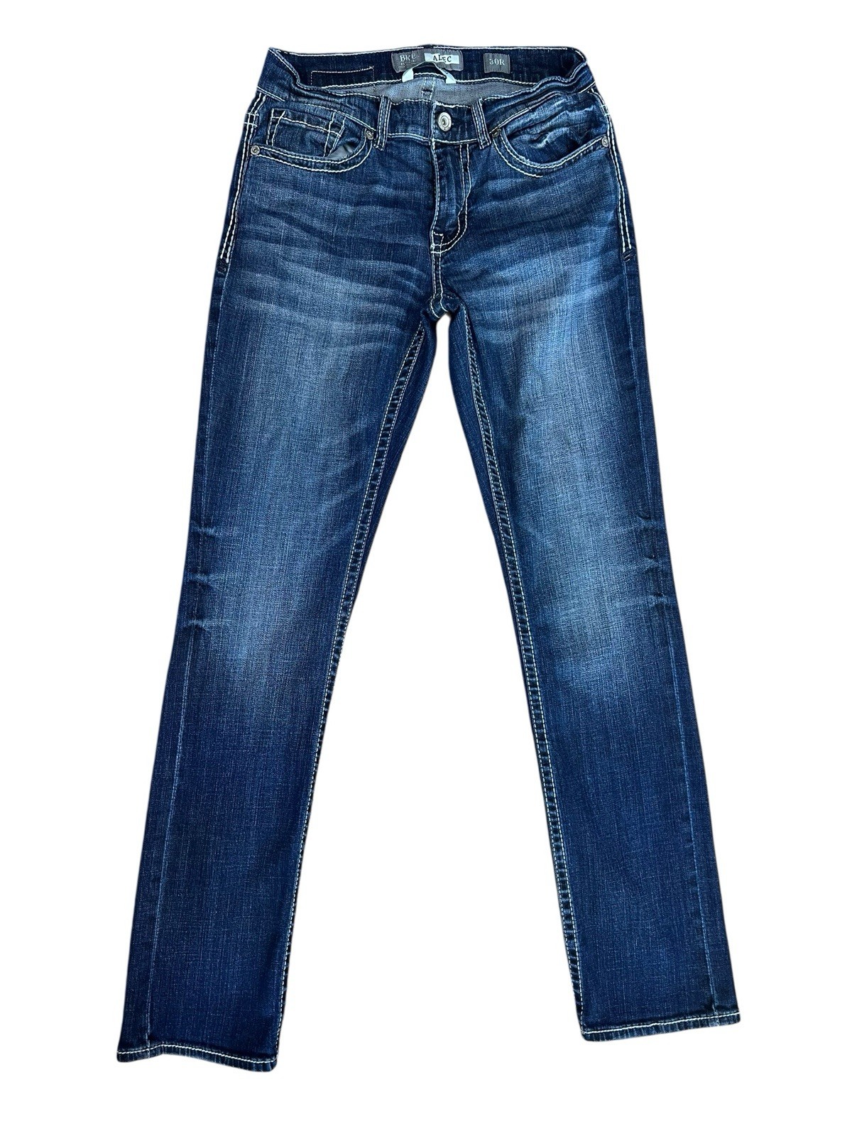 BKE Alec Jeans Mens 30×32 Straight Leg Dark Wash Stretch Denim
