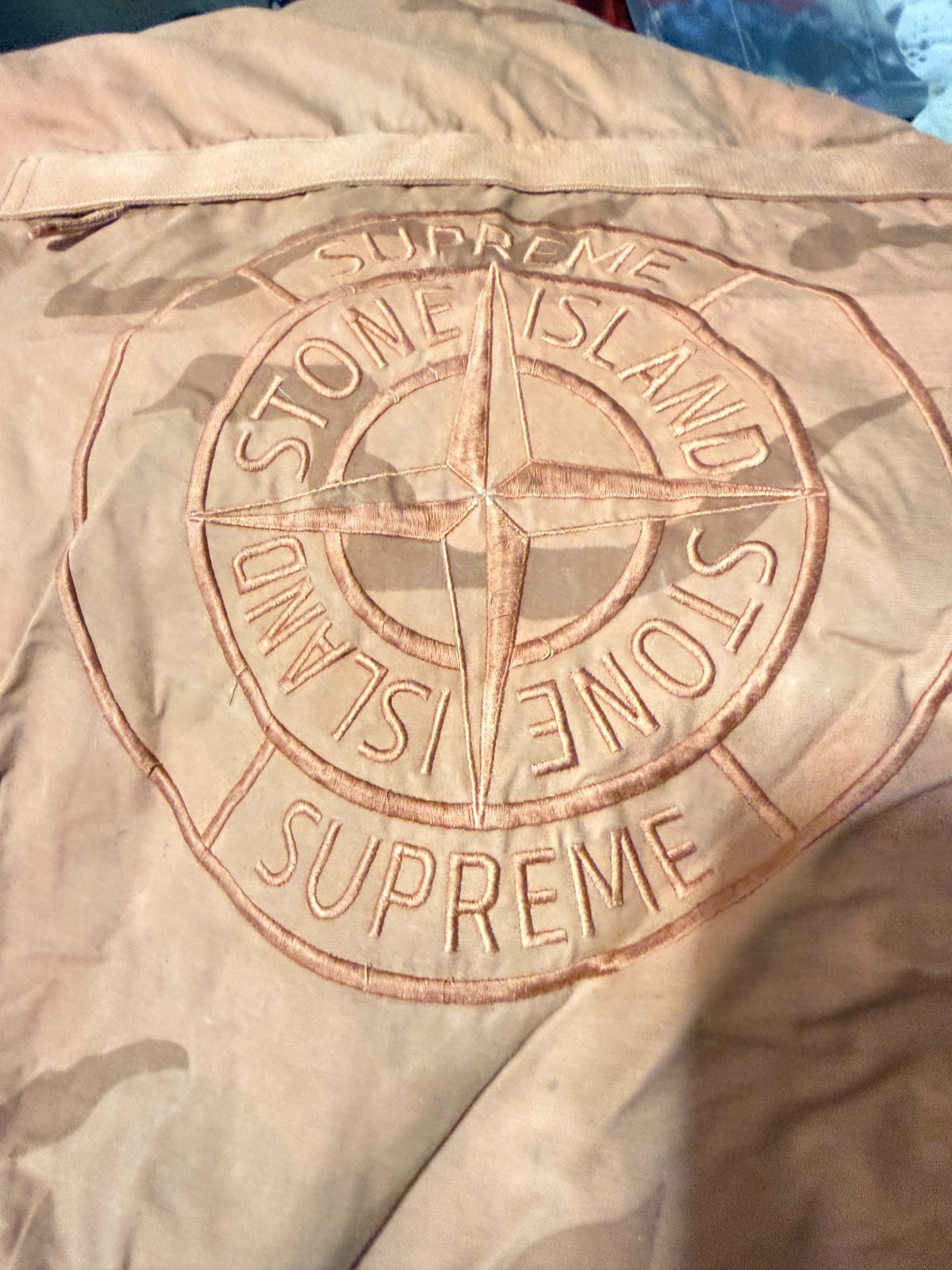 Supreme/ Stone Island Camo Backpack Coral Camo