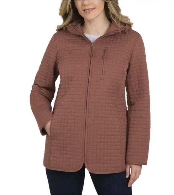 Lands’ End Women’s Adjustable Hood Quilted Jacket