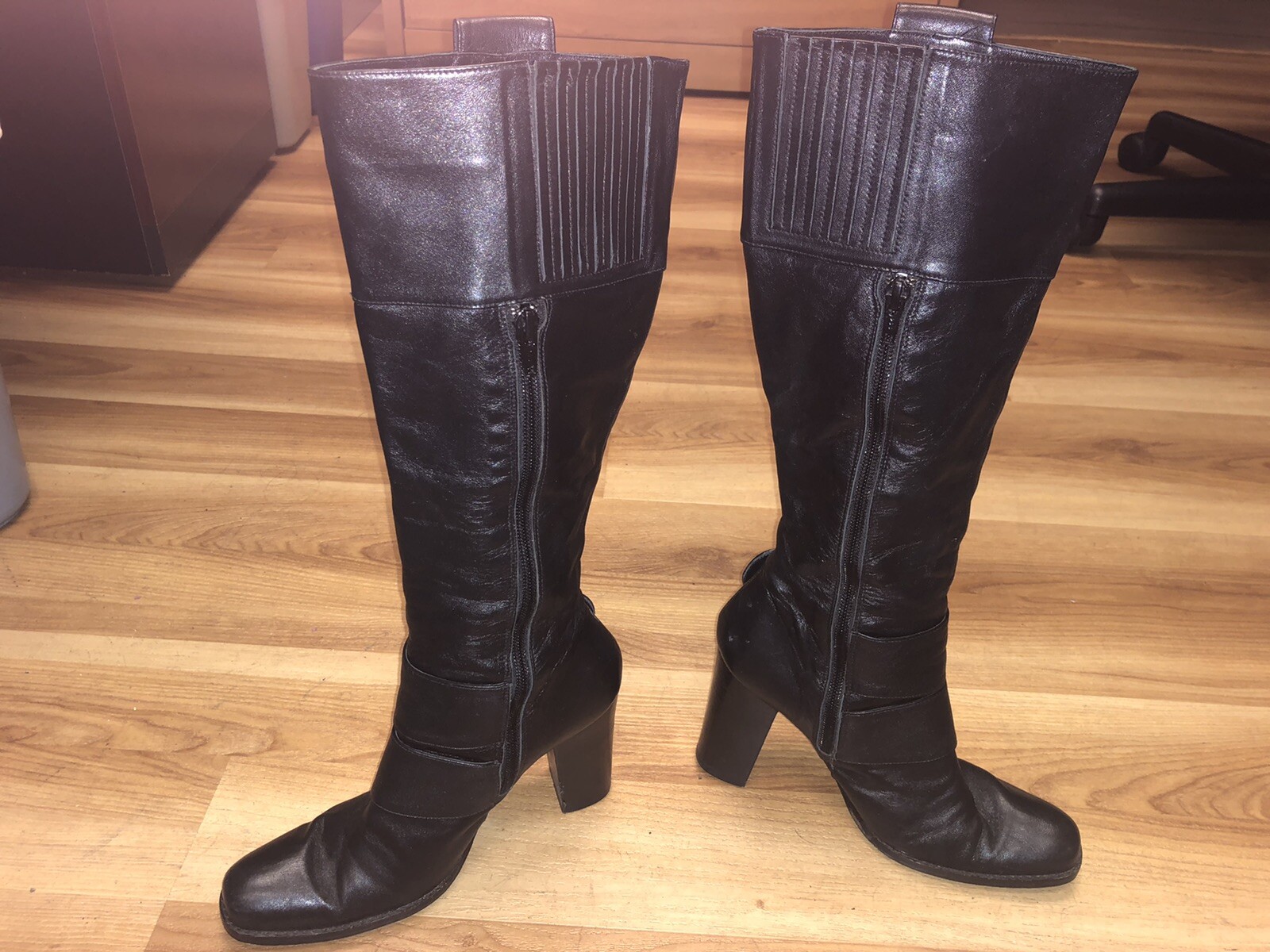 Jessica Bennett Black Pull- On Womens Fashion Boots Size 7