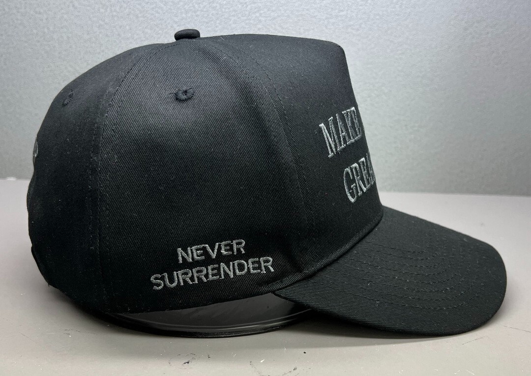 MAGA Dark Hat 4 Location Embroidery Elon Musk Trump Cap Make America Great Again