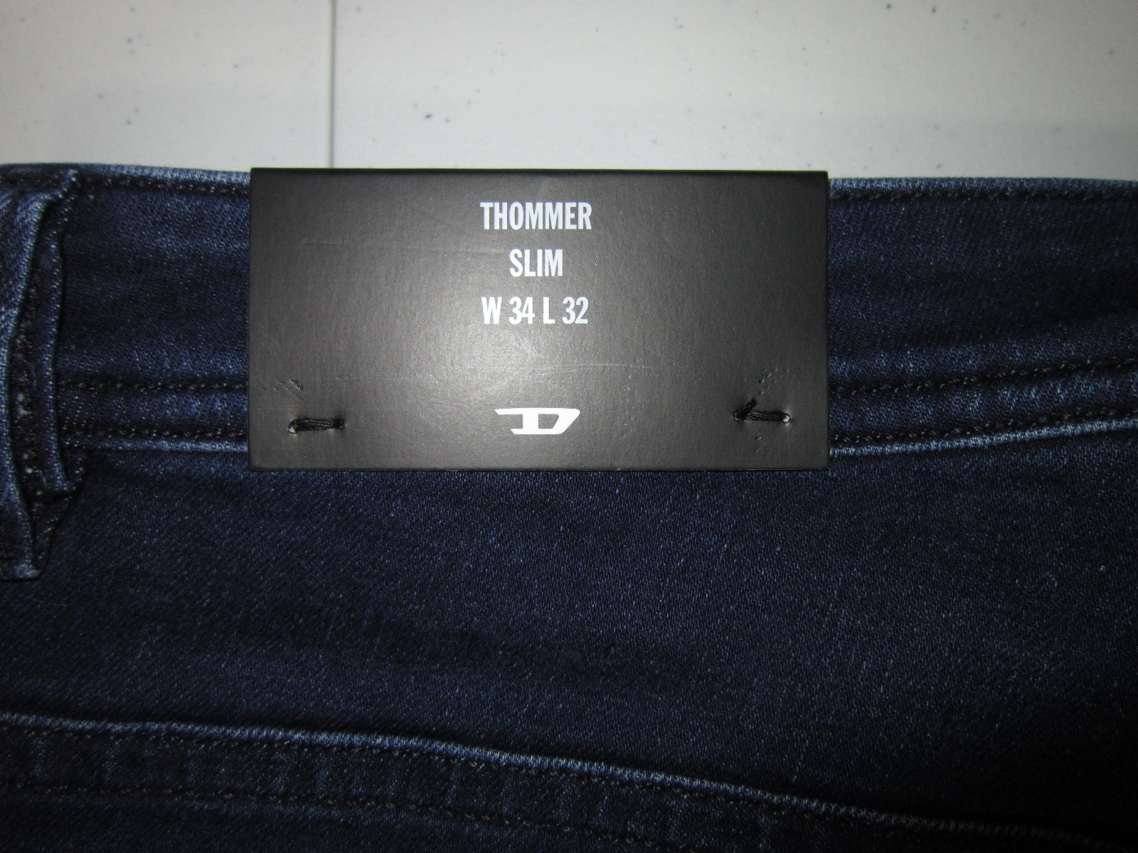 DIESEL THOMMER-R Denim Jeans Slim RE067 Blue Sz 34 x 32 $195