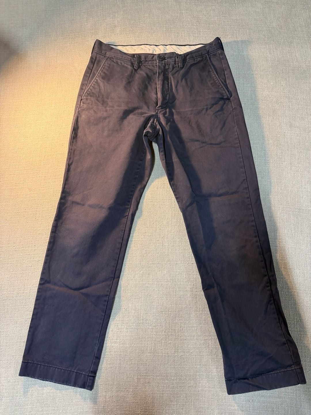 J.Crew Men’s Broken-In Chino Pants Navy Blue Size 30W x 30L