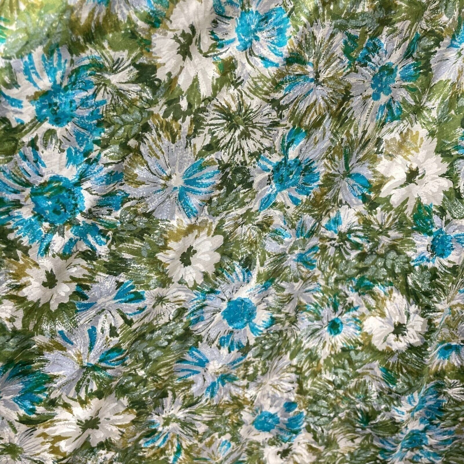 Dance Time by Phyllis Vintage Dress Womens XS/S Green Floral 1950’s Full Sweep