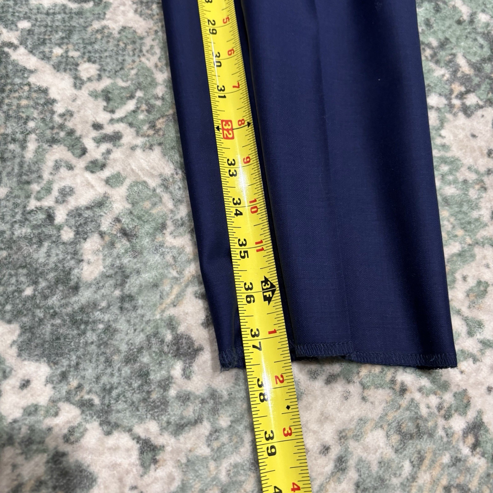 Brookwood navy trousers Saint Simons Island Wool/Trevira 34X37 Unaltered