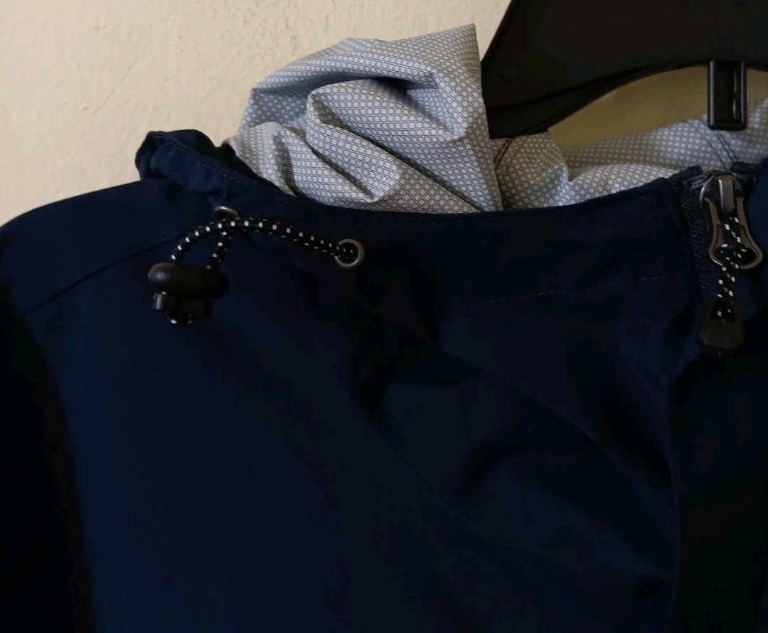 Free Country Mens Waterproof Rain Jacket X20 Full Zip Hooded Size L Blue NWT $21