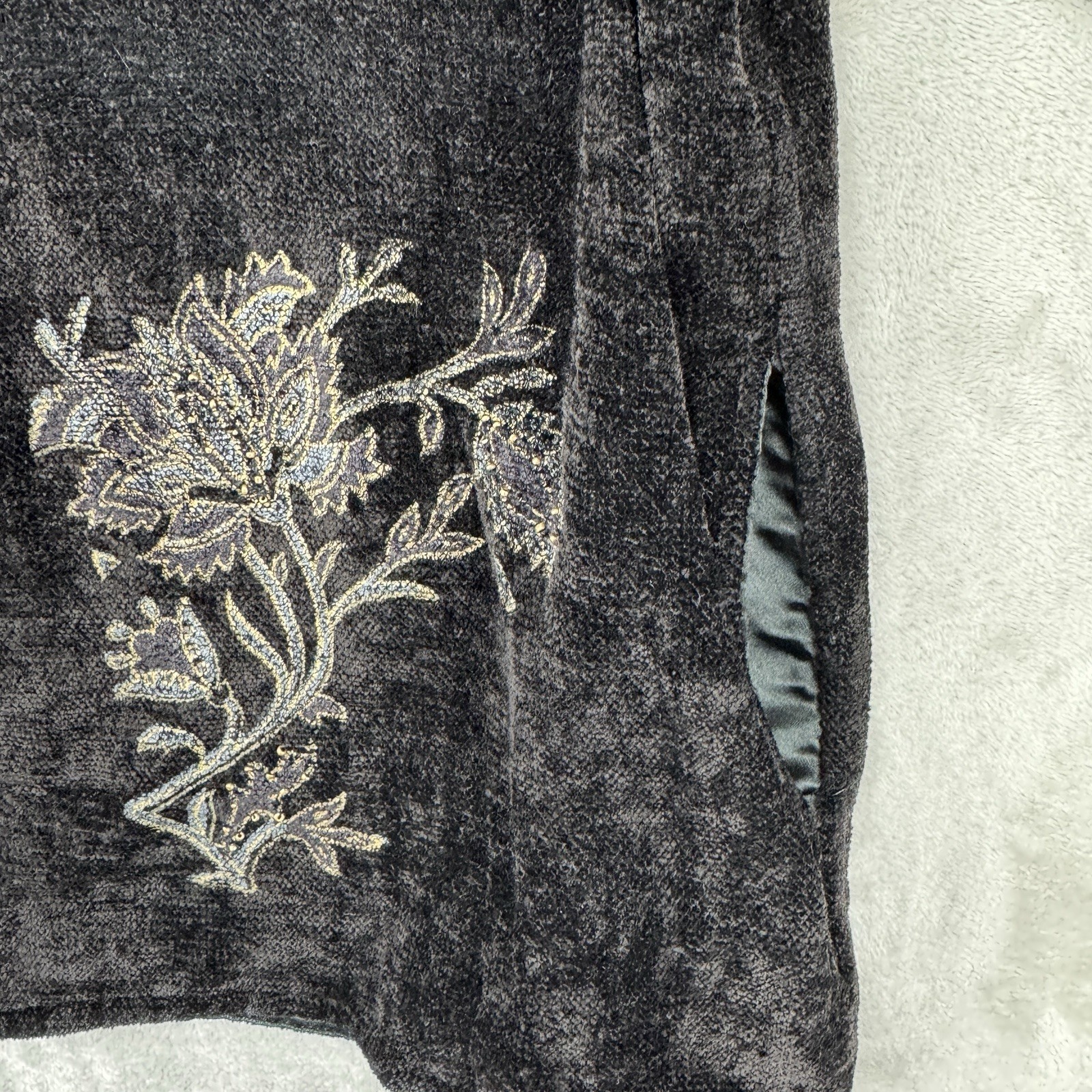 Vtg 90s Embroidered Flashback Women’s Large Jacket Cardigan Cottagecore Indie