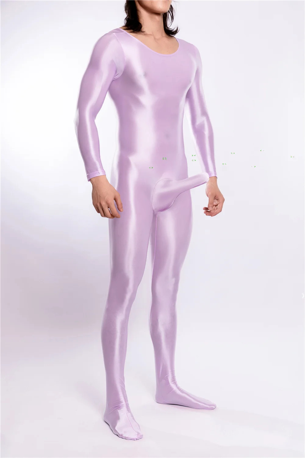 Bodysuit Shiny Oil Glossy Body Stocking Sheath Tights Night Club Wear Jumpsuits