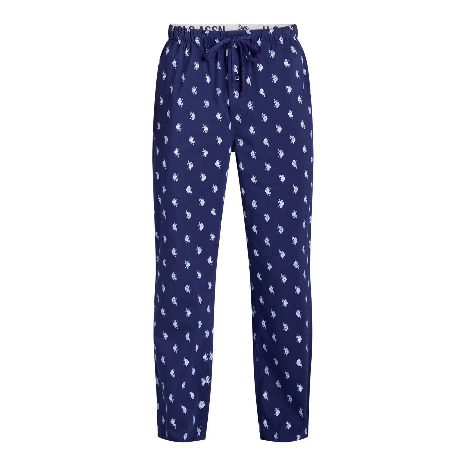 U.S. Polo Assn. SIZE M 32-34 Men Two Pockets Machine Washable Pajamas, Blue NEW