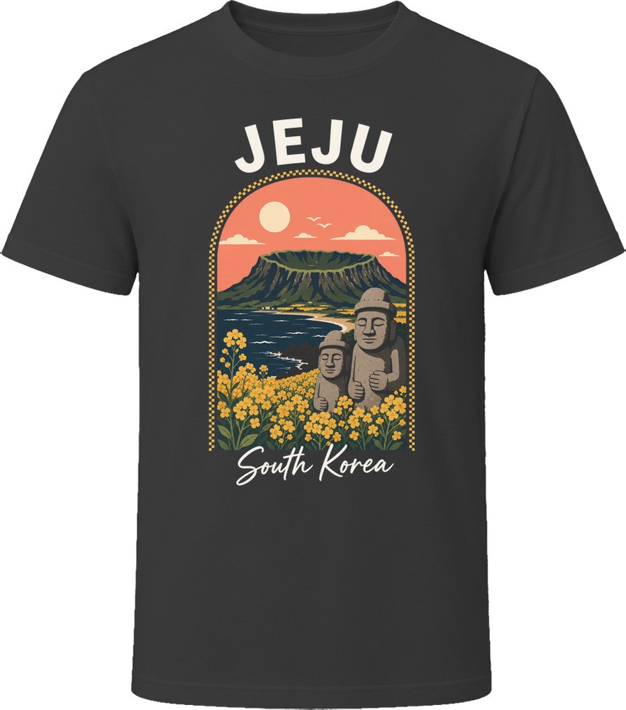 Jeju South Korea Volcanic Island Travel Vacation Tourist Souvenir T-Shirt