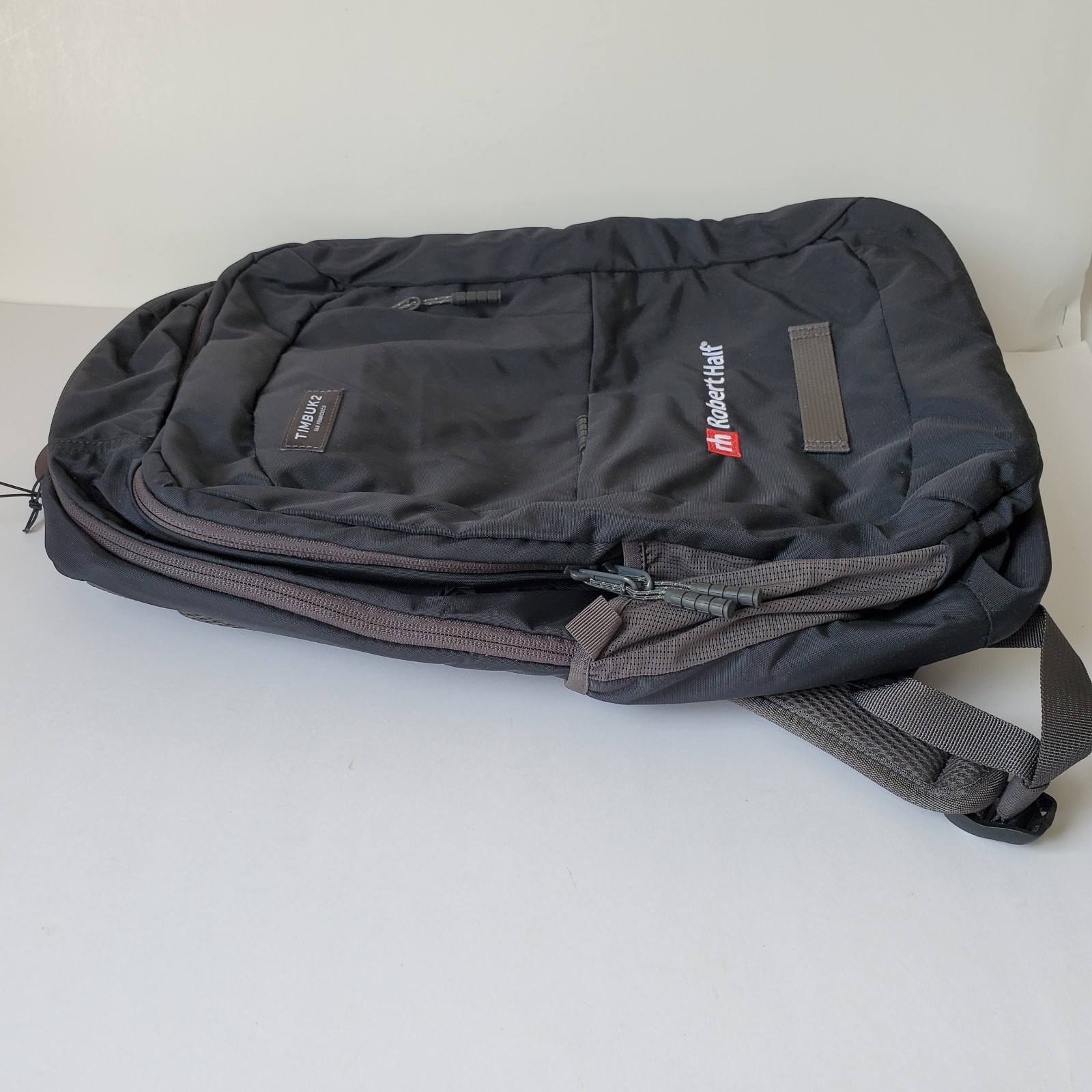 Timbuk2 Parkside Laptop Backpack Logo “Robert Half” Jet Black Travel Office Book