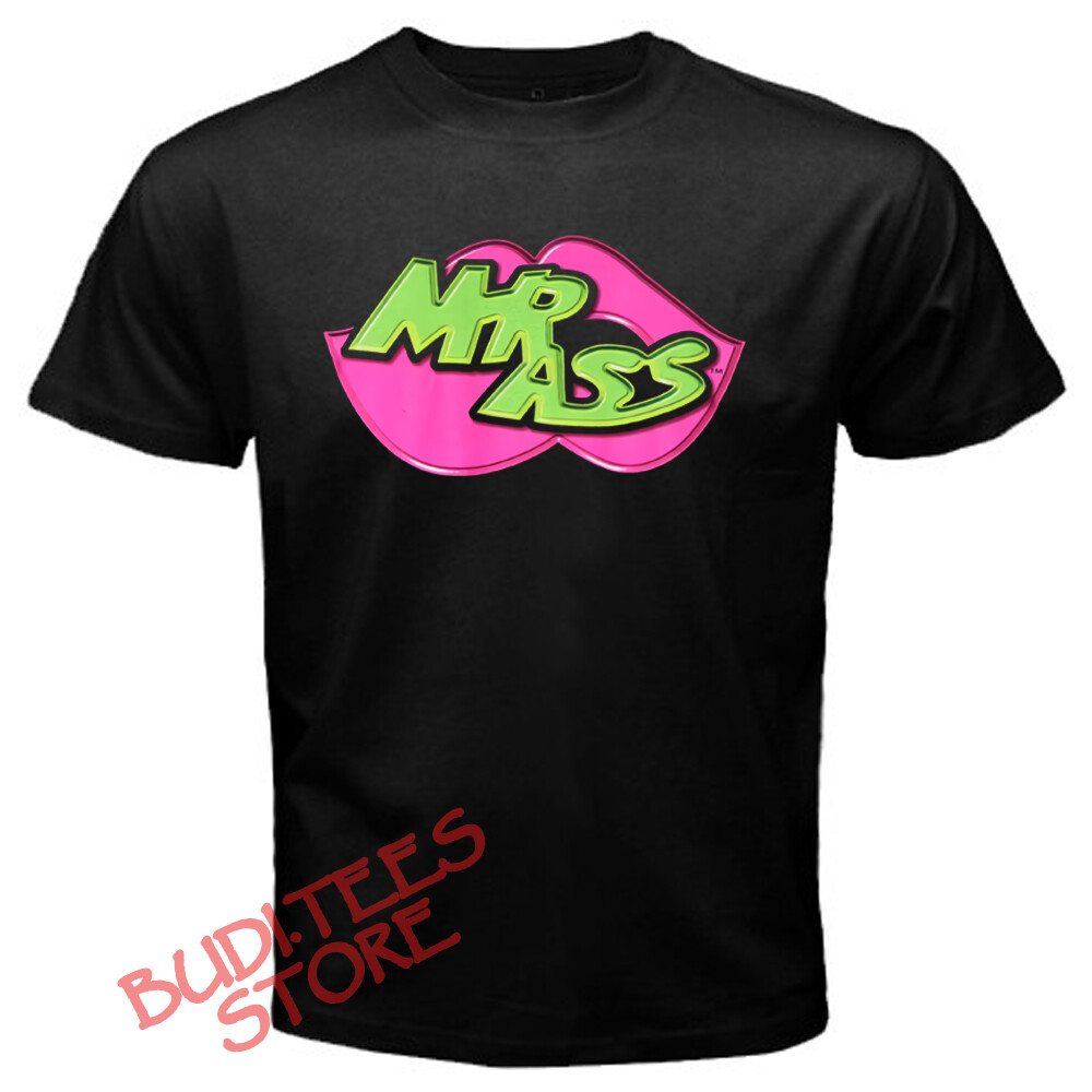 MR ASS Mr. Ass Retro Wrestling Men’s Black T-Shirt Size S-5XL