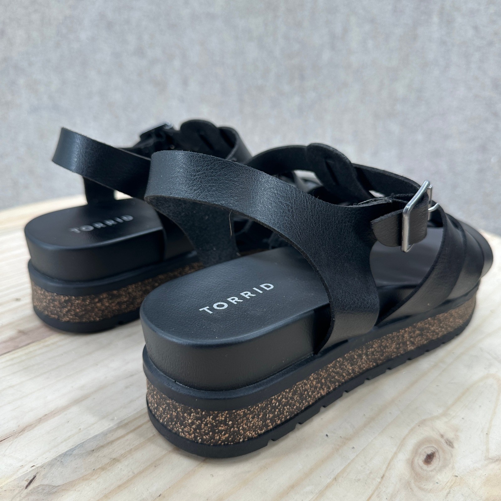 Torrid Platform Fisherman Gladiator Sandals Strappy Womens 11WW Black Y2K Shoes