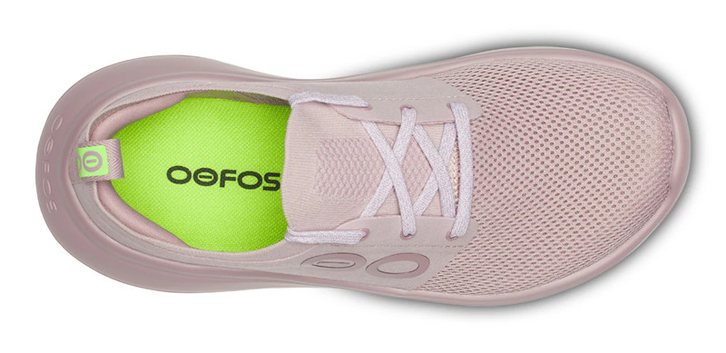 OOFOS OOmy Stride Stardust Pink Shoes Sneakers Womens Sizes W6-W11 NEW