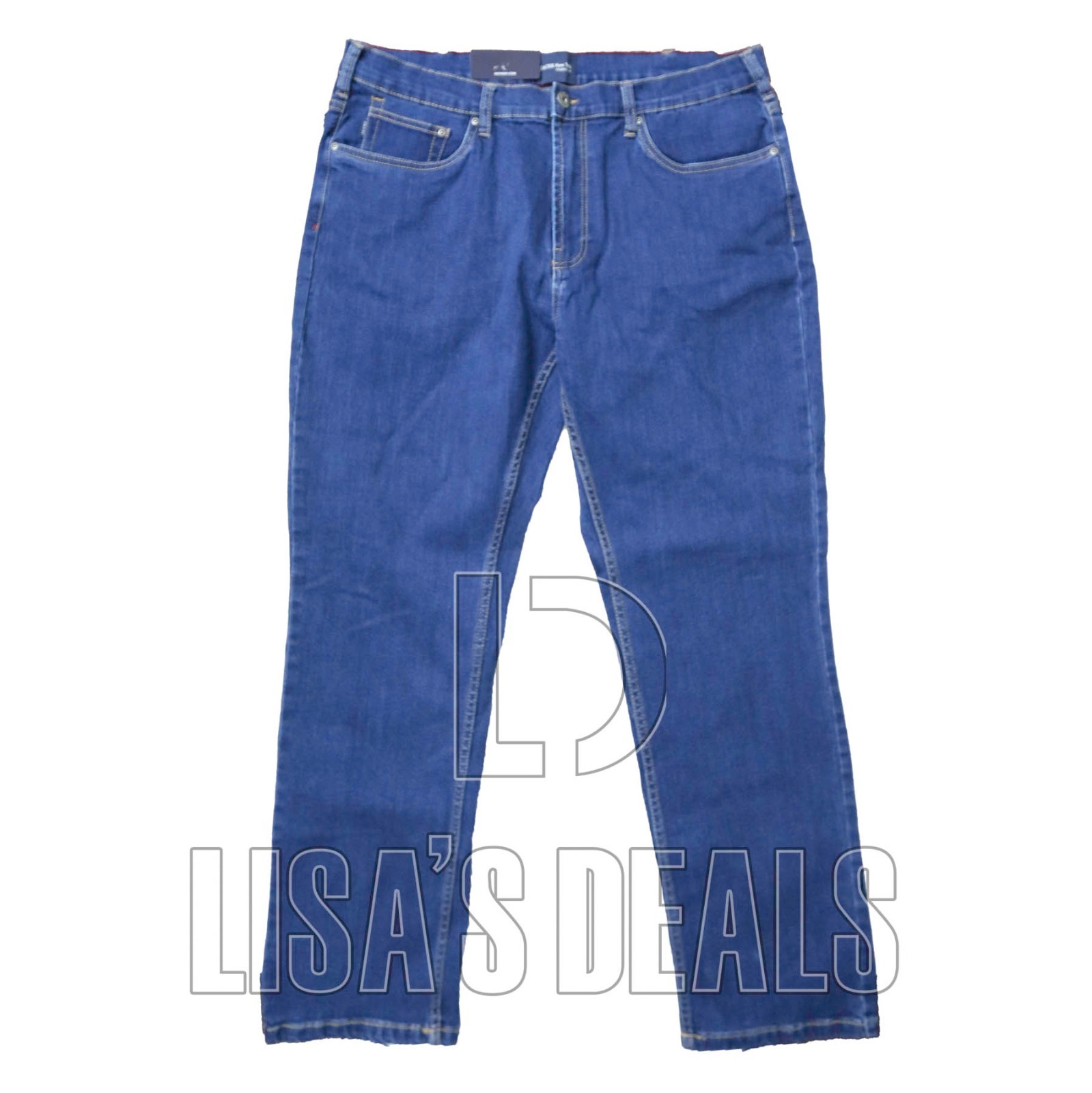 JACHS NEW YORK Comfort Stretch Denim Jeans Blue Dark Blue 32 34 36 38 40