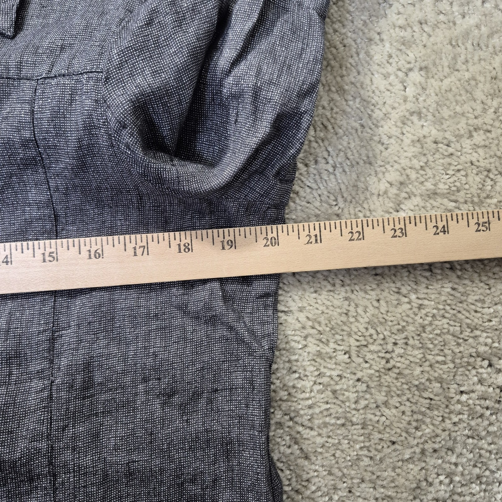 Flax Linen Top Womens Small Gray Metallic Silver Button Up Disco Beach 70s Mom