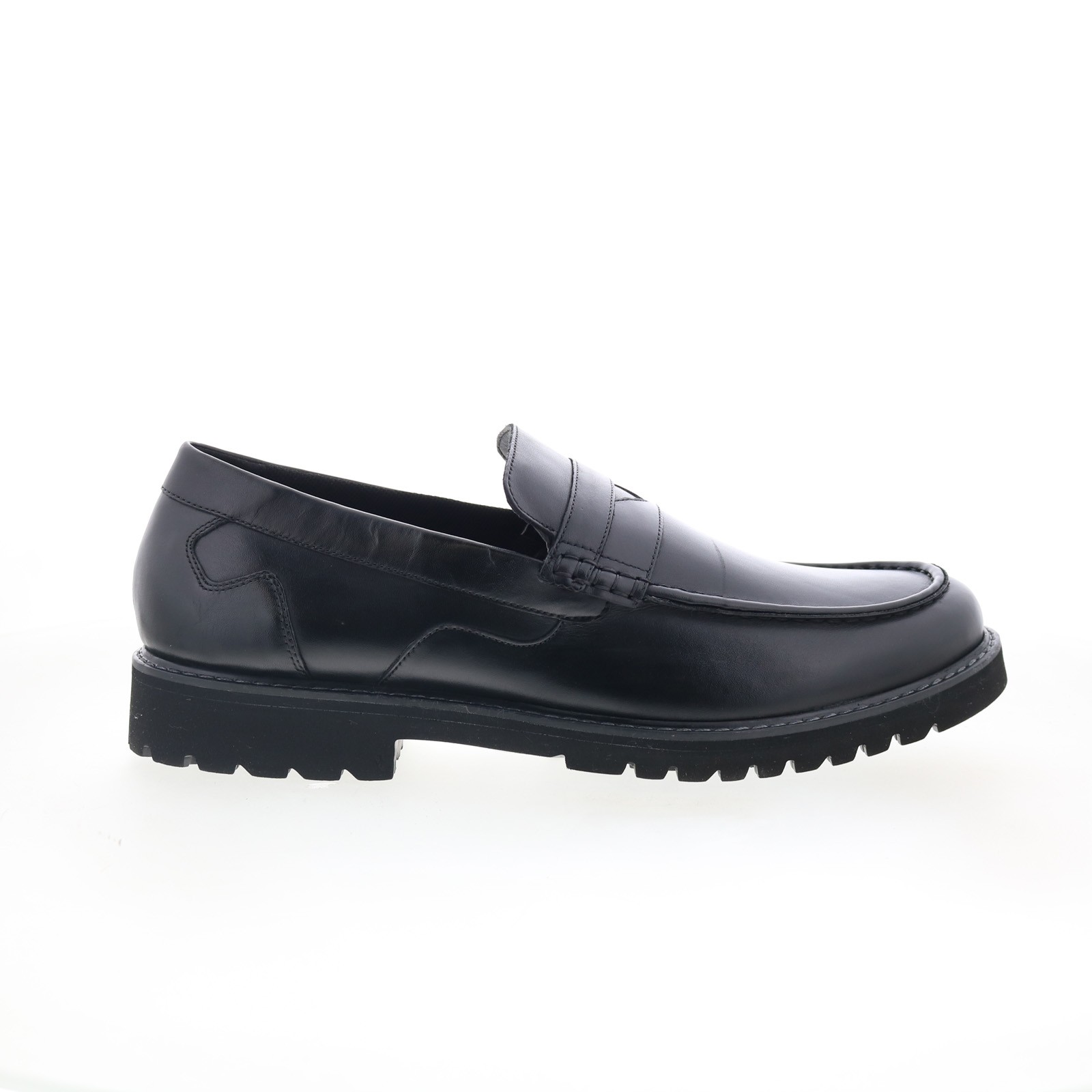 Rockport Maverick Penny Mens Black Wide Loafers & Slip Ons Penny Shoes