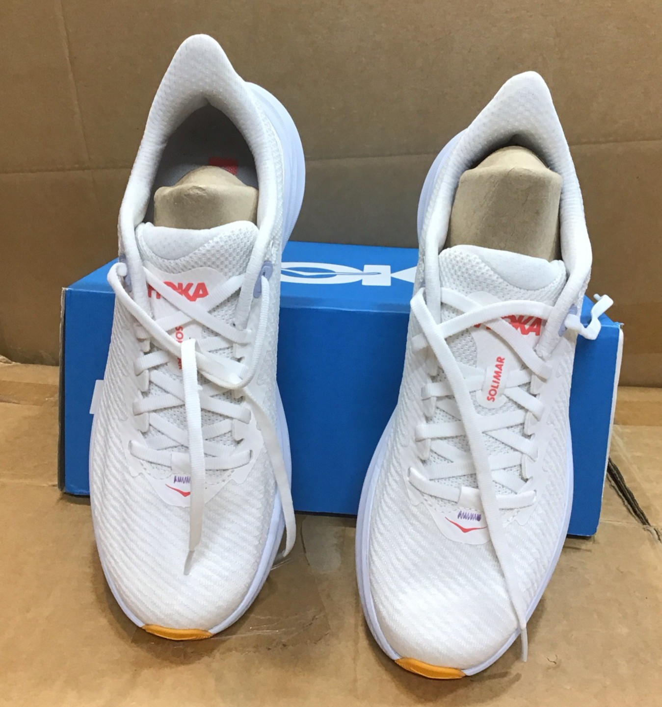 Hoka One One Solimar Running Shoes White 1123075 WHTS Womens